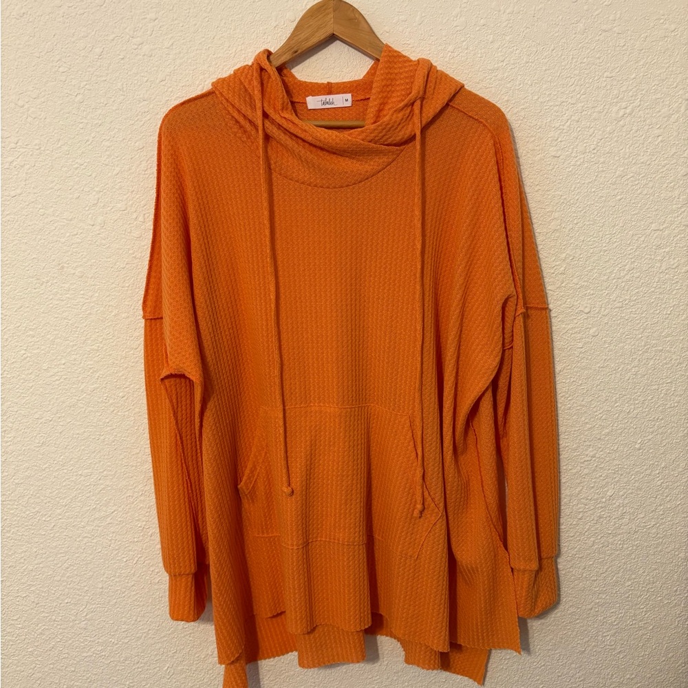 TALULAH Orange Hooded Sweater